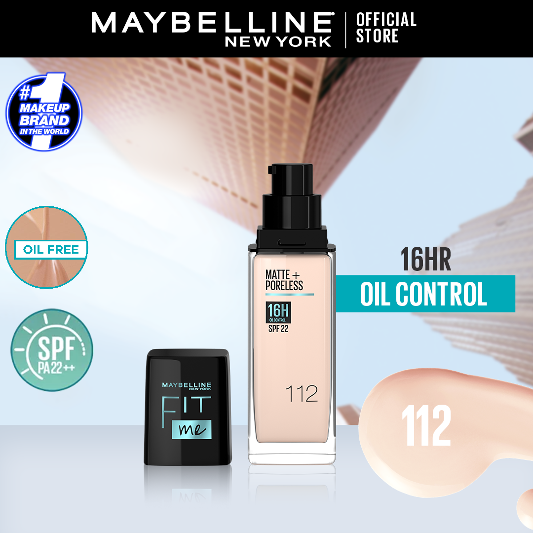 Maybelline new york fit me matte & poreless liquid foundation 30 ml