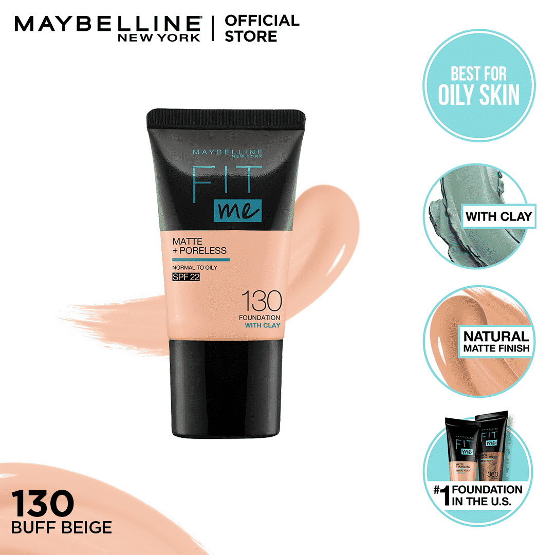 Maybelline fit me matte & poreless liquid foundation 18 ml