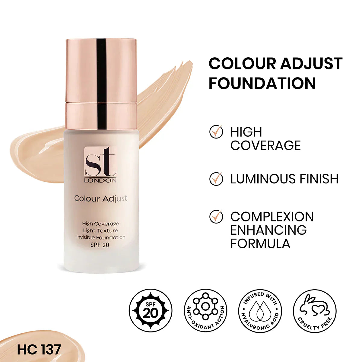 St. London Color Adjust High Coverage Foundation