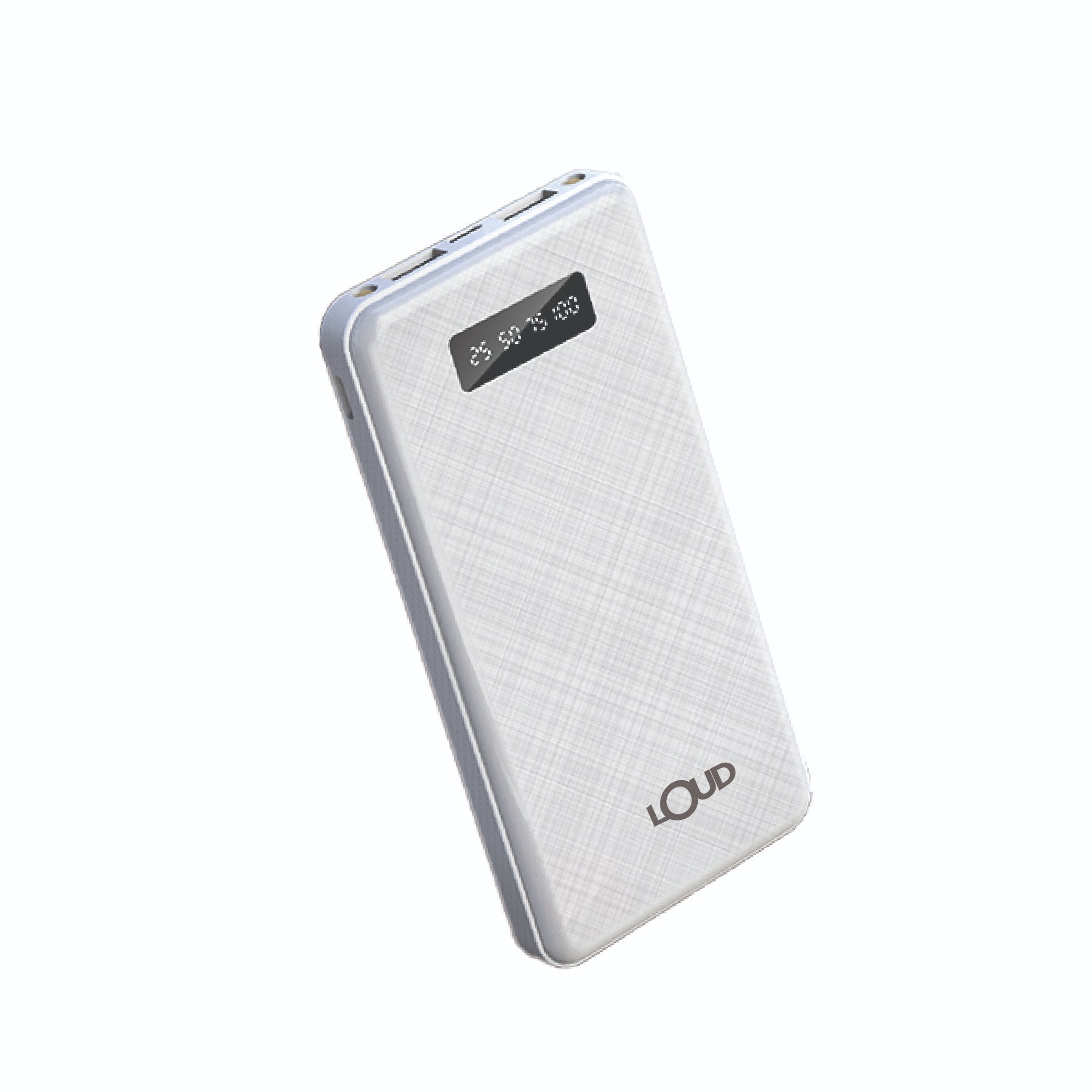 Loud PB310 Power Bank 8000mah Torch & Digital Display With 2.0A Dual Port Light Weight