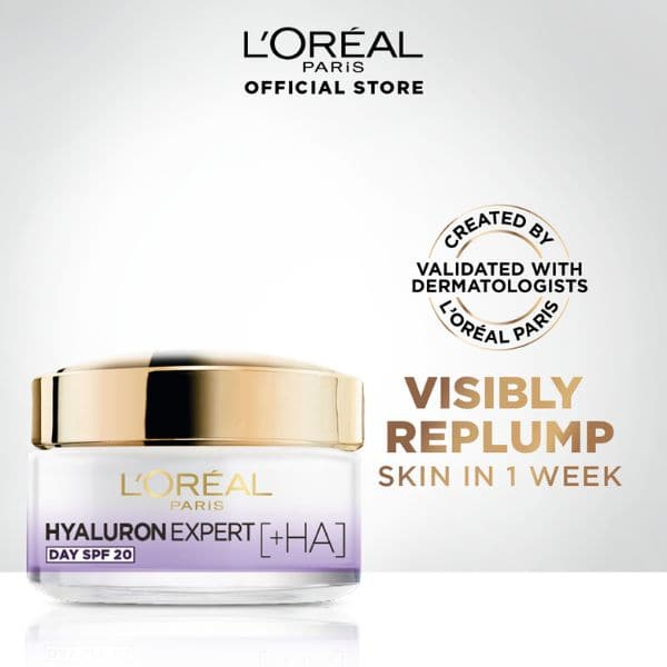 L'OREAL PARIS HYALURON EXPERT REPLUMPING MOISTURIZING DAY CREAM SPF 20 - 50ML