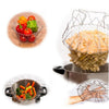 Chef Basket Dry Drain Rack Stainless Steel Multi Function Folding Fruit Basket Kitchen Tool