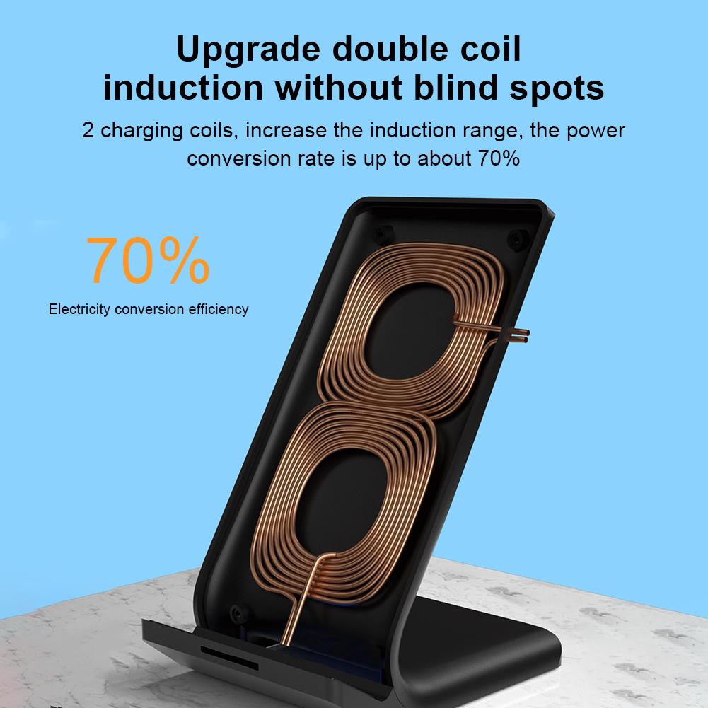 WK WP-U84 10W Mobile Phone Vertical Wireless Fast Charger Desktop Holder Wireless