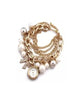 Gold Pearl Crystal Bracelet Watch – Without Box