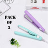 Pack Of 2 Best Quality Mini Portable Hair Straighteners With Plastic Cases