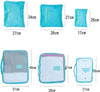 6pcs/Set Travel Storage Bag Portable Luggage Organizer Clothes Tidy Pouch Zip Cube Luggage Toiletry Bag Organizer Pouch Home Organization - Multi