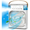 4-In-1 Multi-Functional Portable Air Humidifier Cooling USB Fan With 7-Color Night Light