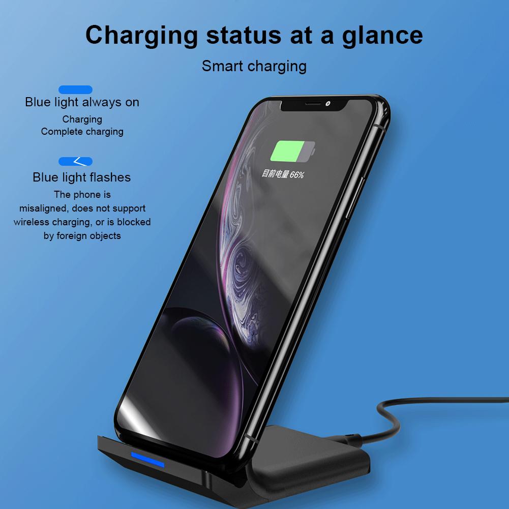 WK WP-U84 10W Mobile Phone Vertical Wireless Fast Charger Desktop Holder Wireless