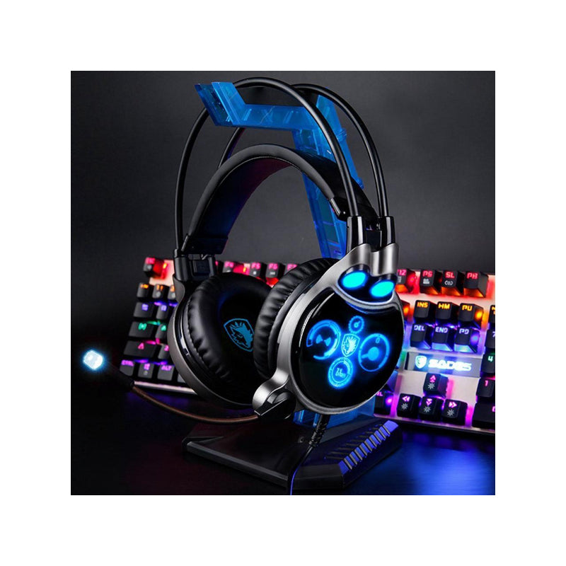 SADES R8 USB Stereo Gaming Headset With Virtual 7.1 Surround Sound And High-Sensitivity Microphone