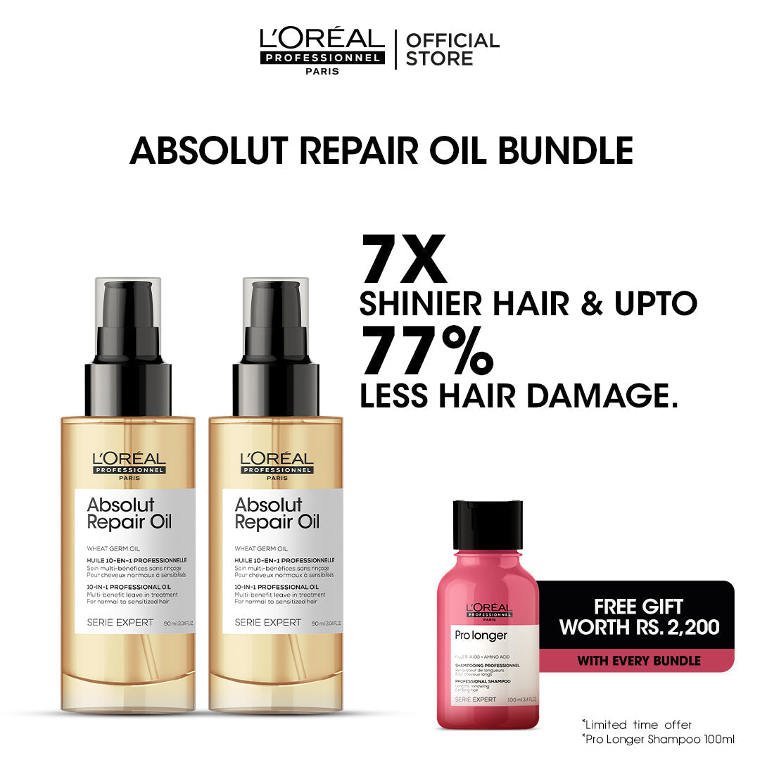 Absolute Repair Oil Bundle + FREE Pro Longer Shampoo 100ml