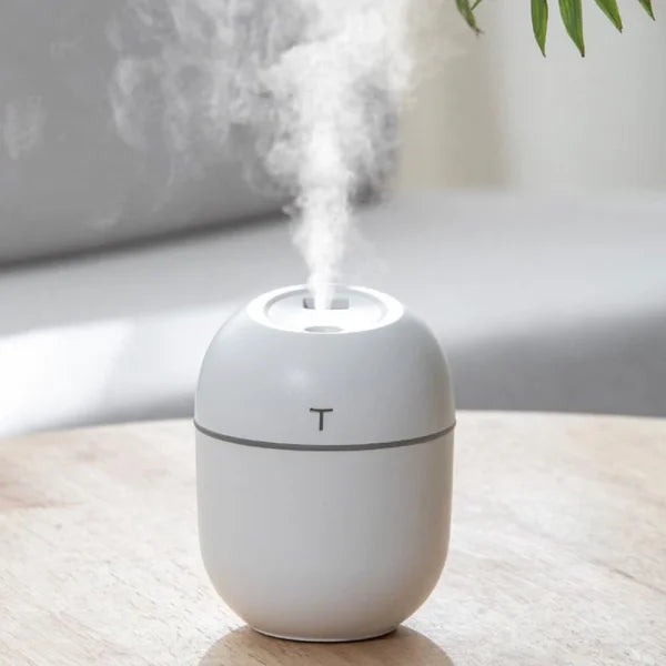 Air Humidifier Usb Small Mini Portable Cool Mist Diff-user For Bedroom Office Desk Car Travel Aroma Atomizer ( 220 Ml )