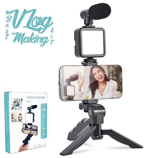 Ay-49 Video Making Tripod Kit For Vlogging