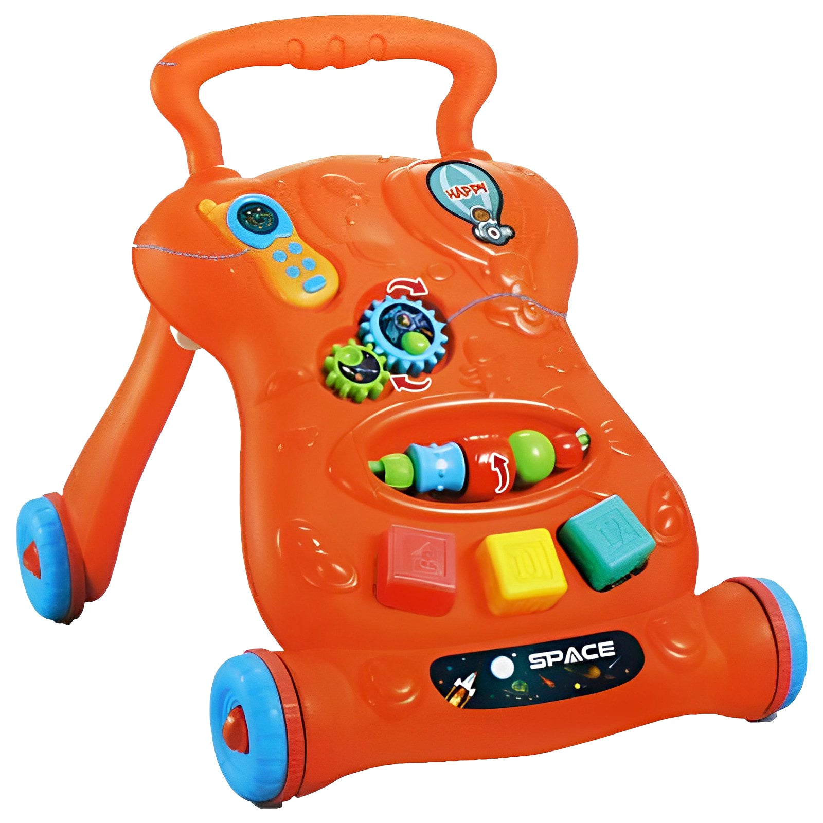 Play Together Children 2 In 1 Music Walker With Rattles, Funny Gears, Melodies And Sorter Cubes