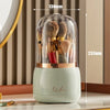 Brush Container Makeup Brush Holder Dust-proof Rotating Plastic Lipstick Eyebrow Pencil Vanity Supplies