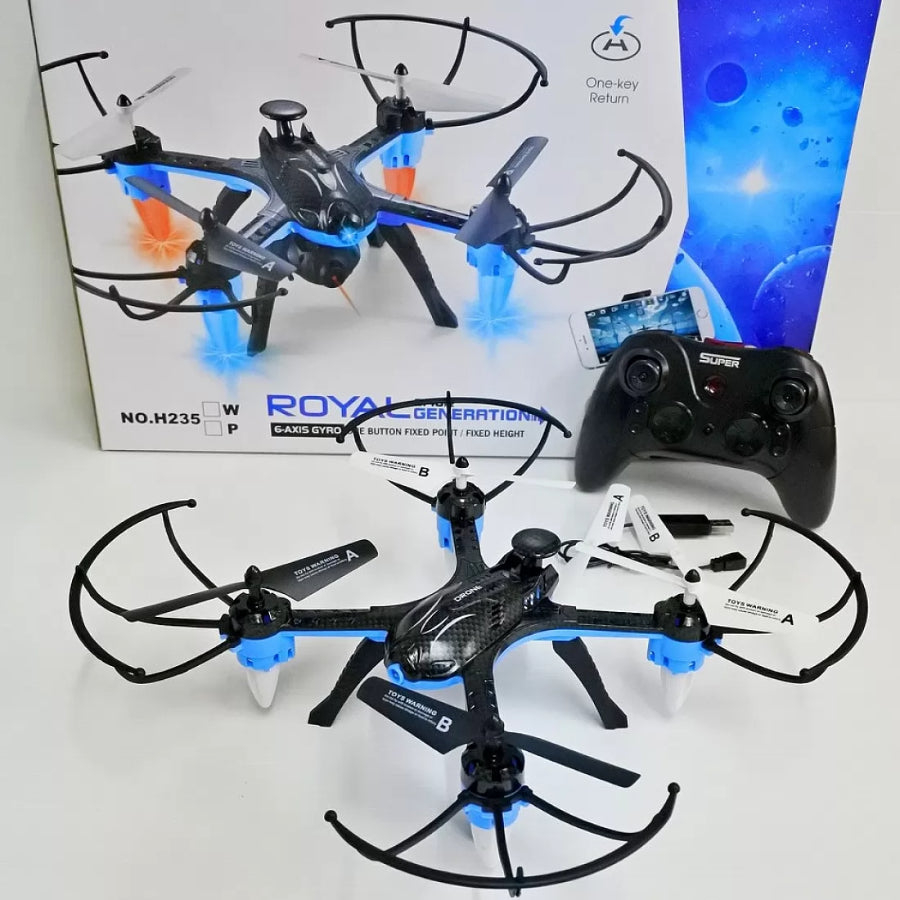 H235 RC Quadcopter Mini Headless Mode 2.4Ghz Gyro Wifi FPV Drone Real-Time Remote Control With LED