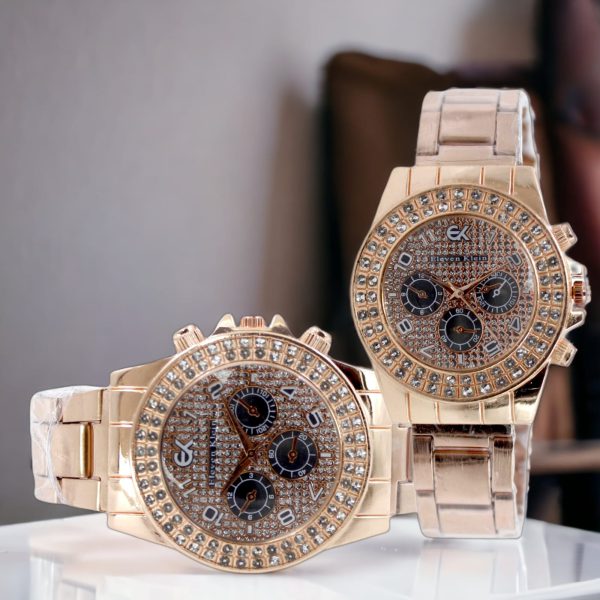 Eleven Klein Chrono Analog Quartz Pair Watch For Women