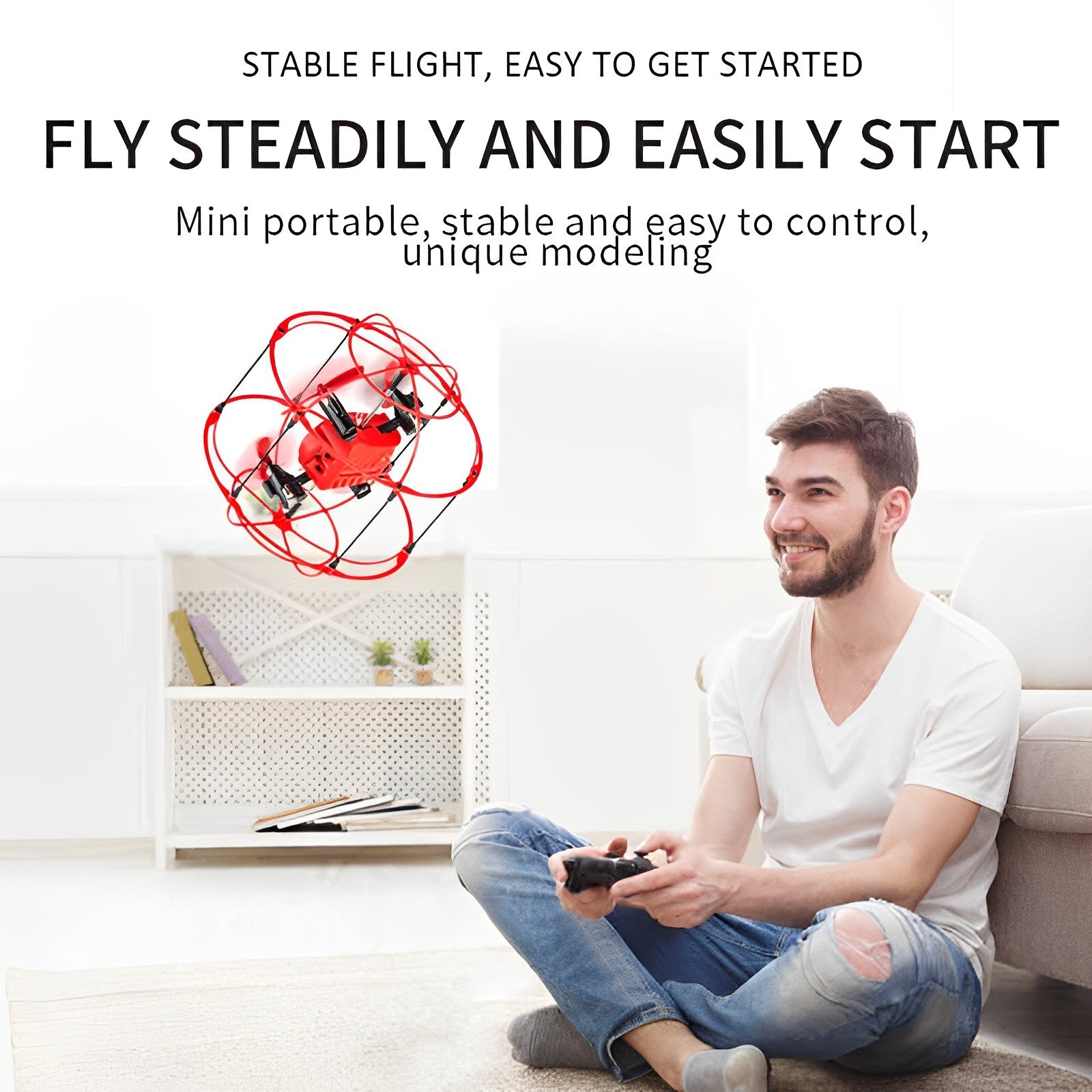 2.4G Four-Axis Dual-Mode 6 Channels Mini Remote Control Quadcopter Drone Toy