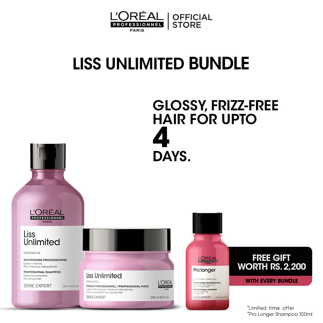 Liss Unlimited Bundle + FREE Pro Longer Shampoo 100ml