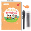 Pack Of 4 Pcs With 10 Refill Copybooks Pen Magic Copy Book Free Wiping Children’s Kid Writing Sticker Practice Copybook For Calligraphy