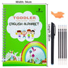 Pack Of 4 Pcs With 10 Refill Copybooks Pen Magic Copy Book Free Wiping Children’s Kid Writing Sticker Practice Copybook For Calligraphy