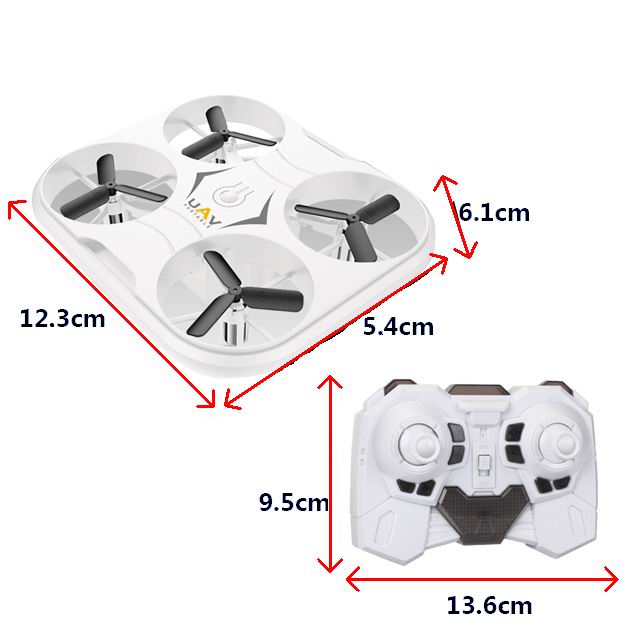 2.4GHz X53 Mini Four-Axis Remote Control Quadcopter Drone With 360 degree Movements and LED Lights