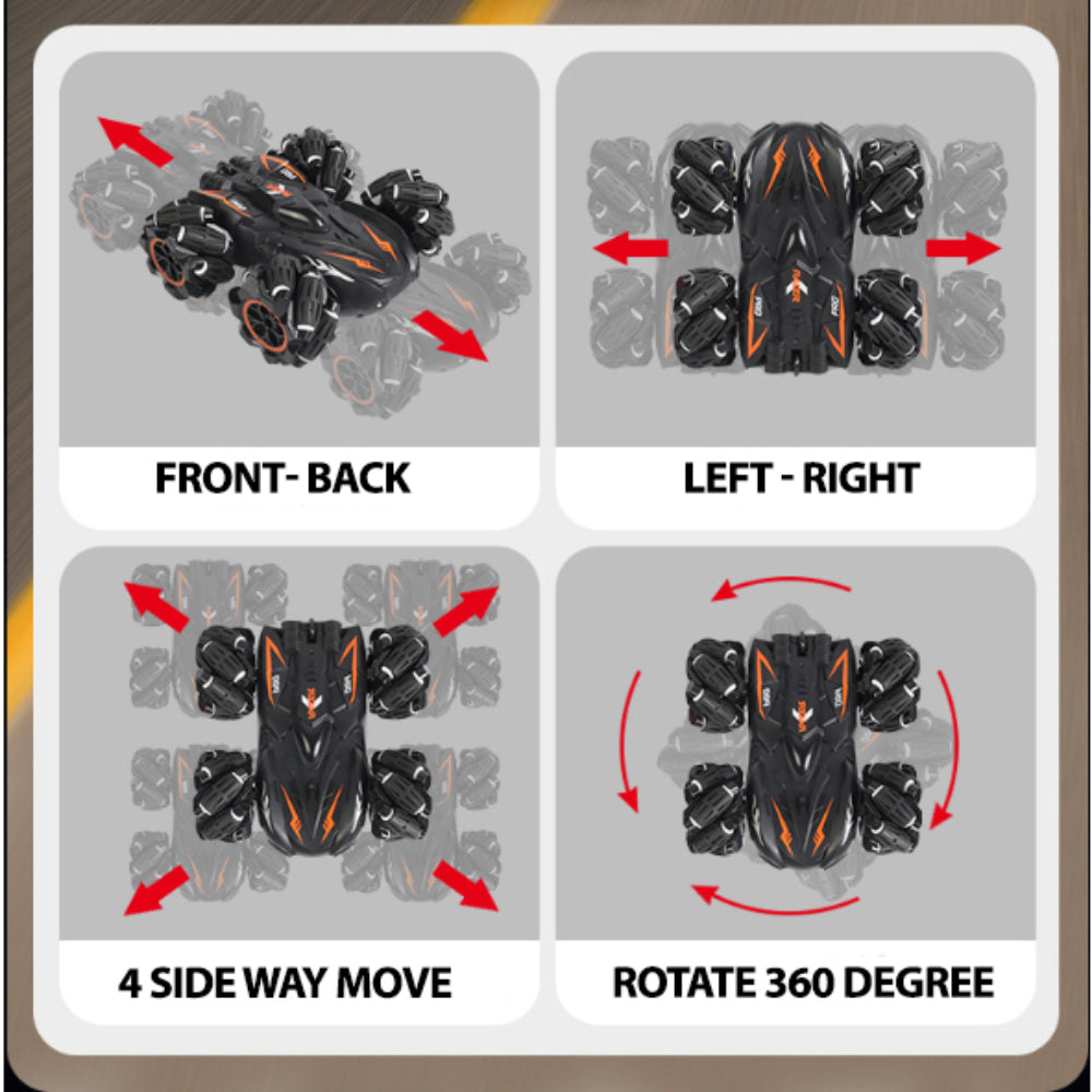 360-Degree RC Stunt Car With All-Round Mobility And Anti-Interference Function