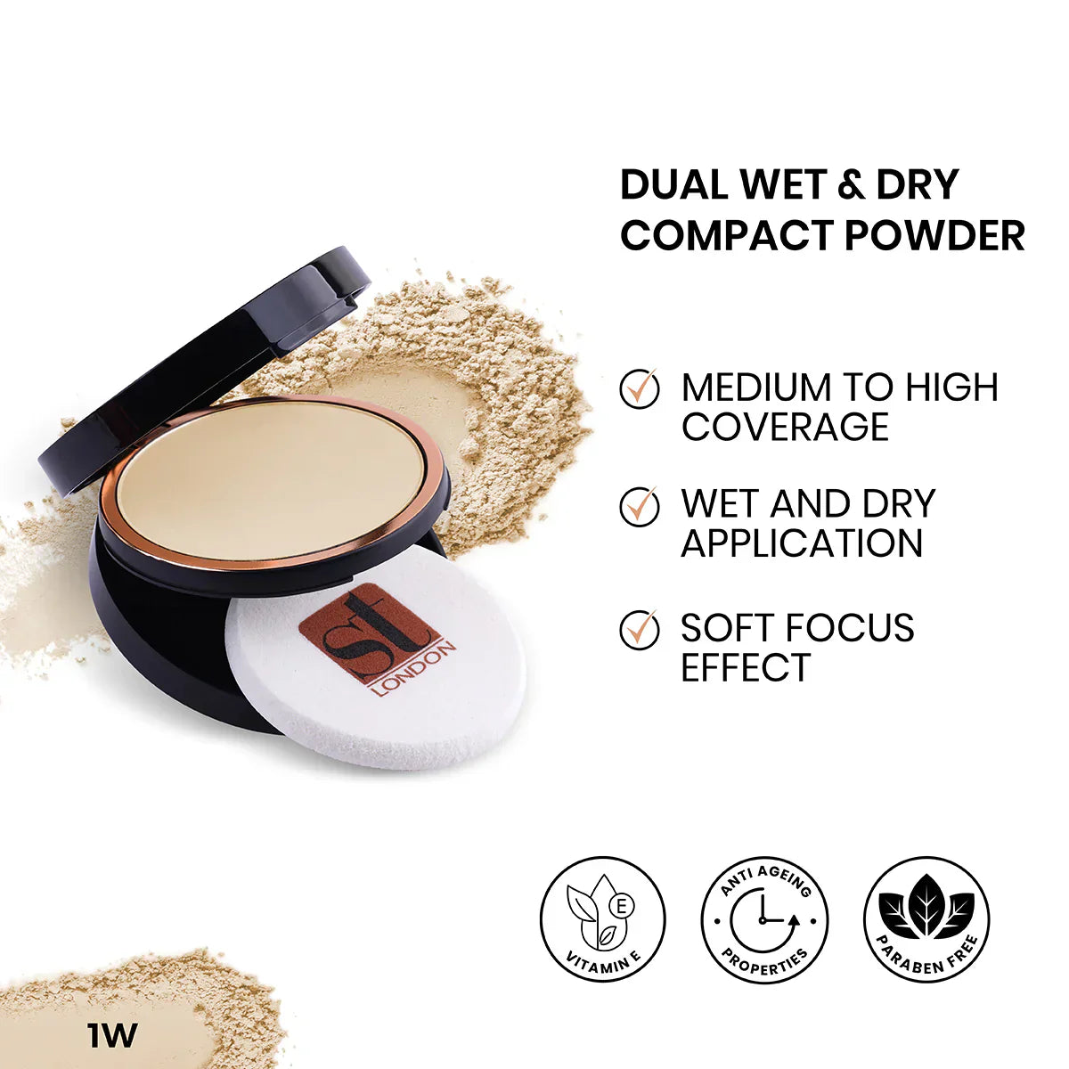 St. London  Dual W&D Compact Powder