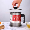 Stainless Steel 1.4-Liter Cooking Oil Strainer Pot with Filter and Thick Chassis for Efficient Grease Filtration