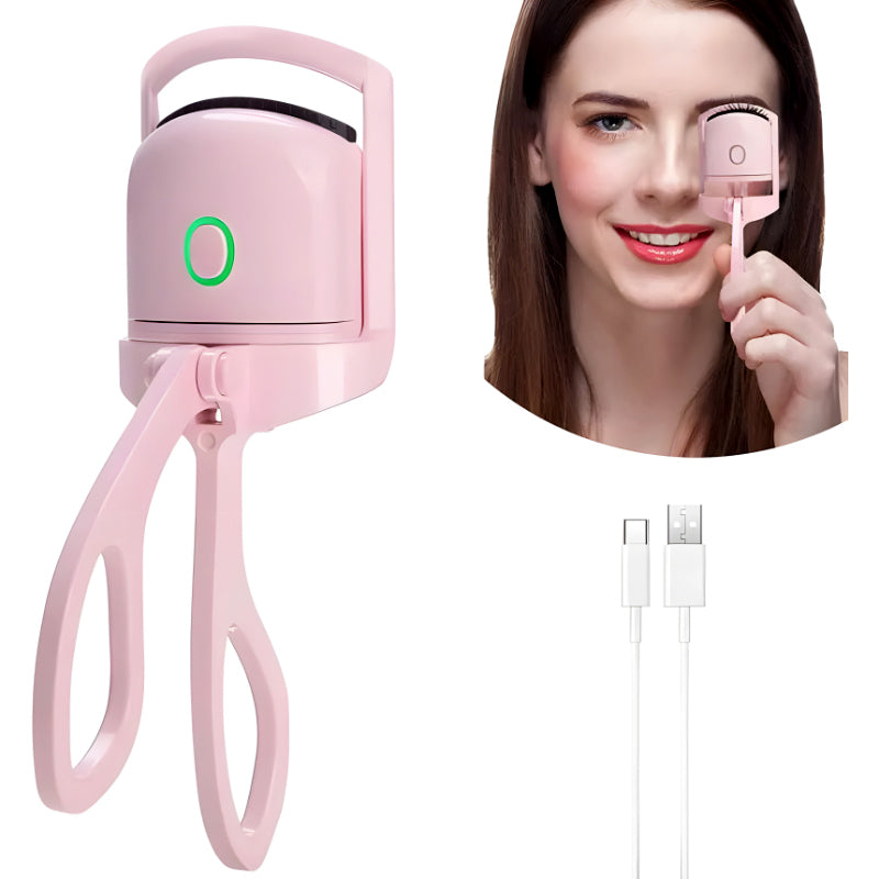 Mini Electric Eyelash Curler for Quick Long-Lasting Curling Ideal Tool for Women