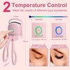 Mini Electric Eyelash Curler for Quick Long-Lasting Curling Ideal Tool for Women