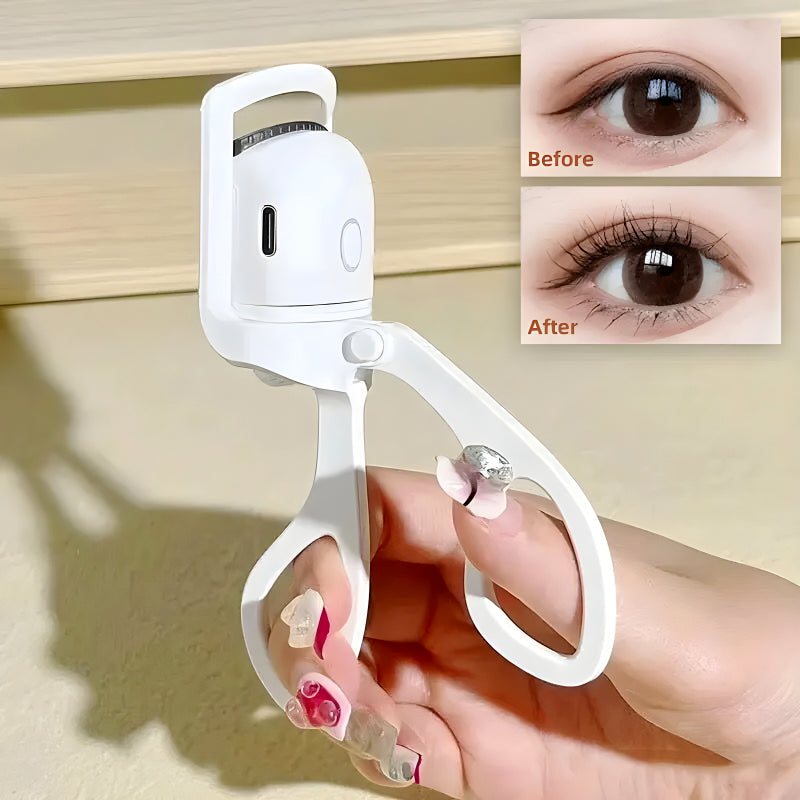 Mini Electric Eyelash Curler for Quick Long-Lasting Curling Ideal Tool for Women