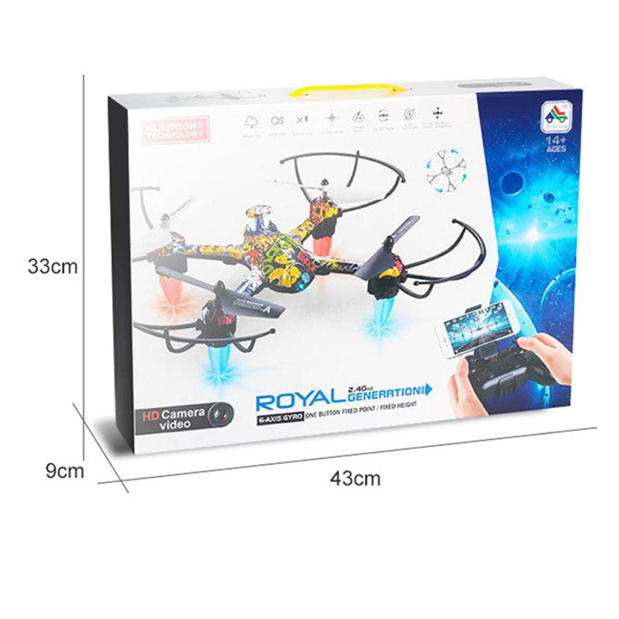 H235 RC Quadcopter Mini Headless Mode 2.4Ghz Gyro Wifi FPV Drone Real-Time Remote Control With LED