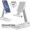 Pack Of 2 Portable Desktop Folding Lifting Bracket Mobile Phone Stand Desk Mounts For Phones