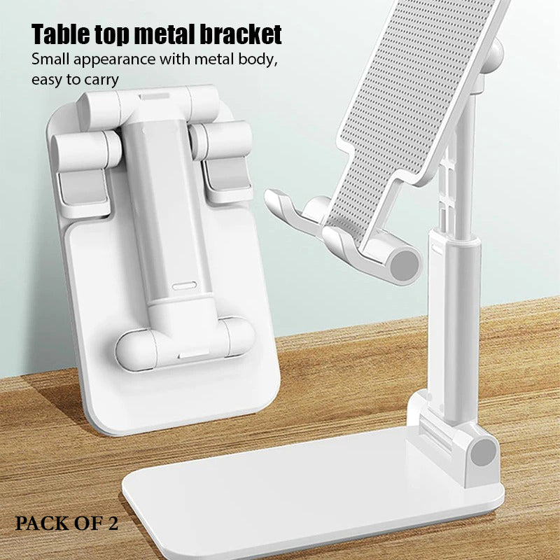 Pack Of 2 Portable Desktop Folding Lifting Bracket Mobile Phone Stand Desk Mounts For Phones