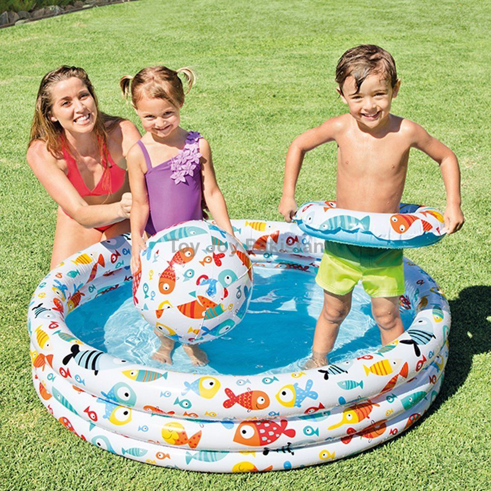 INTEX 59469 Fishbowl Swimming Pool With Ball And Tube 52 X 11