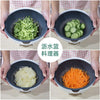 5pcs Multi-Function Vegetable Potato Slicing Shredding Machine Washing Household Grater Draining Basket