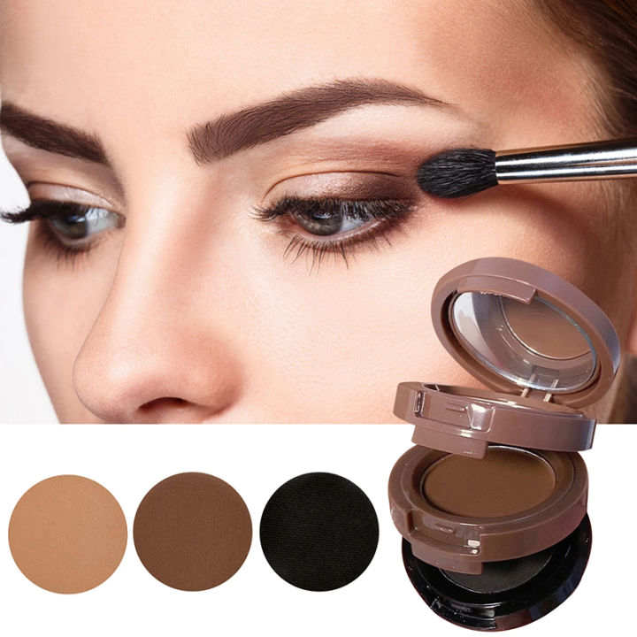 3-in-1 All-in-One Palette: A Three-Layer, Three-Dimensional Color Rendering Contouring Powder for Eyebrows, Hairlines, and Makeup Cosmetics