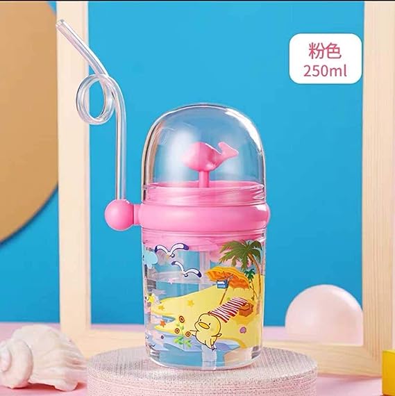 Children Whale Spray Cup Sippy Bottle