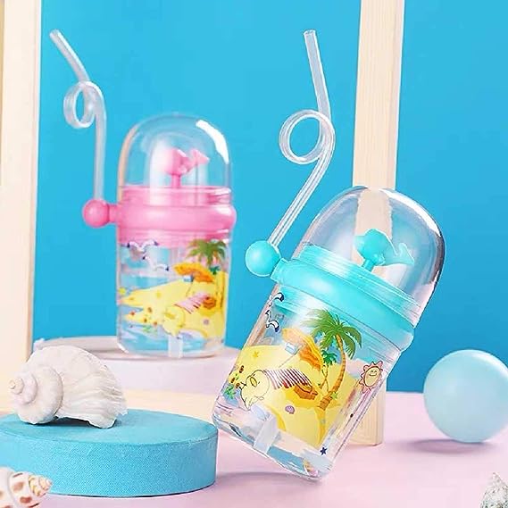 Children Whale Spray Cup Sippy Bottle